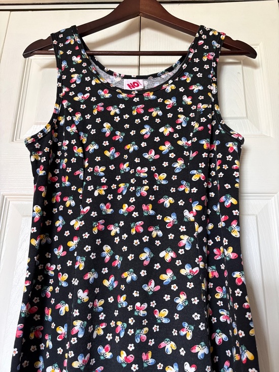 Y2K Vintage No Boundaries Women's Sheath Style Midi Dress Colorful Flower Print - Picture 3 of 12